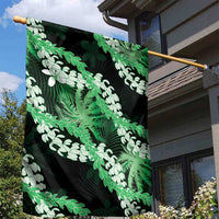 Puakenikeni Maile Lei Garden Flag Frangipani Green Tropical Leaves LT01 - Polynesian Pride