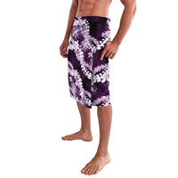 Puakenikeni Maile Lei Lavalava Frangipani Purple Tropical Leaves LT01 - Polynesian Pride