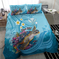 Personalized Hawaii Sea Turtle Bedding Set Hawaii Map Ocean Vibes LT01 - Polynesian Pride