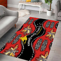 Papua New Guinea 50th Independence Area Rug PNG Batik Pattern - Polynesian Pride