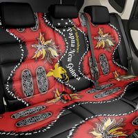 Papua New Guinea 50th Independence Back Car Seat Cover PNG Batik Pattern - Polynesian Pride