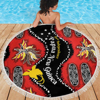 Papua New Guinea 50th Independence Beach Blanket PNG Batik Pattern - Polynesian Pride
