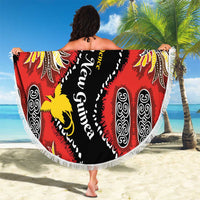 Papua New Guinea 50th Independence Beach Blanket PNG Batik Pattern - Polynesian Pride