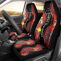 Papua New Guinea 50th Independence Car Seat Cover PNG Batik Pattern - Polynesian Pride