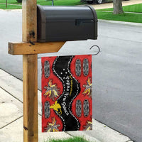 Papua New Guinea 50th Independence Garden Flag PNG Batik Pattern - Polynesian Pride