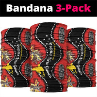 Papua New Guinea 50th Independence Neck Gaiter PNG Batik Pattern LT01 package One Size: 25*50cm Red - Polynesian Pride