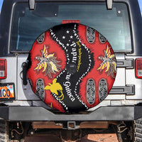 Papua New Guinea 50th Independence Spare Tire Cover PNG Batik Pattern - Polynesian Pride