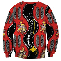 Papua New Guinea 50th Independence Sweatshirt PNG Batik Pattern - Polynesian Pride