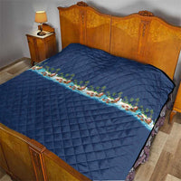 Hawaii Santa Riding Sea Turtle Quilt Mele Kalikimaka Polynesian Pattern LT01 - Polynesian Pride