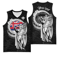 Personalized Hawaii King Kamehameha Basketball Jersey Flag Polynesian Pattern LT01 - Polynesian Pride