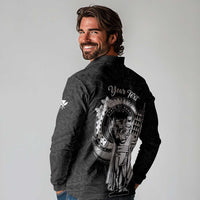 Personalized Hawaii King Kamehameha Long Sleeve Polo Shirt Flag Polynesian Pattern LT01 - Polynesian Pride