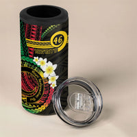 Vanuatu Independence Day 4 in 1 Can Cooler Tumbler Yumi 46th Hapi Indipendens Dei LT01 - Polynesian Pride