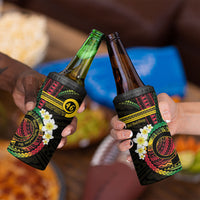 Vanuatu Independence Day 4 in 1 Can Cooler Tumbler Yumi 46th Hapi Indipendens Dei LT01 - Polynesian Pride