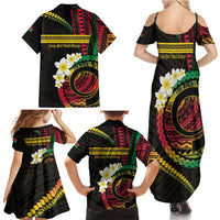 Vanuatu Independence Day Family Matching Summer Maxi Dress and Hawaiian Shirt Yumi 46th Hapi Indipendens Dei LT01 - Polynesian Pride