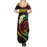 Vanuatu Independence Day Family Matching Summer Maxi Dress and Hawaiian Shirt Yumi 46th Hapi Indipendens Dei LT01 - Polynesian Pride
