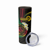 Vanuatu Independence Day Skinny Tumbler Yumi 46th Hapi Indipendens Dei LT01 - Polynesian Pride