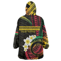 Vanuatu Independence Day Wearable Blanket Hoodie Yumi 46th Hapi Indipendens Dei LT01 - Polynesian Pride