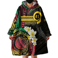 Vanuatu Independence Day Wearable Blanket Hoodie Yumi 46th Hapi Indipendens Dei LT01 - Polynesian Pride