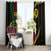 Vanuatu Independence Day Window Curtain Yumi 46th Hapi Indipendens Dei LT01 - Polynesian Pride