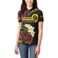 Vanuatu Independence Day Women Polo Shirt Yumi 46th Hapi Indipendens Dei LT01 - Polynesian Pride