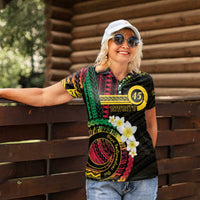 Vanuatu Independence Day Women Polo Shirt Yumi 46th Hapi Indipendens Dei LT01 - Polynesian Pride
