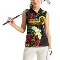 Vanuatu Independence Day Women Sleeveless Polo Shirt Yumi 46th Hapi Indipendens Dei LT01 - Polynesian Pride