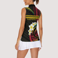 Vanuatu Independence Day Women Sleeveless Polo Shirt Yumi 46th Hapi Indipendens Dei LT01 - Polynesian Pride