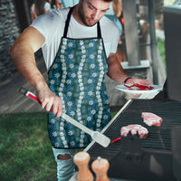 Pikake Maile Tiare Lei Apron Polu Lauhala Pattern