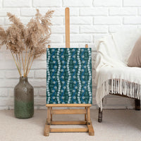 Pikake Maile Tiare Lei Canvas Wall Art Polu Lauhala Pattern
