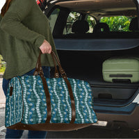 Pikake Maile Tiare Lei Travel Bag Polu Lauhala Pattern