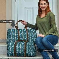 Pikake Maile Tiare Lei Travel Bag Polu Lauhala Pattern