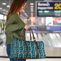 Pikake Maile Tiare Lei Travel Bag Polu Lauhala Pattern