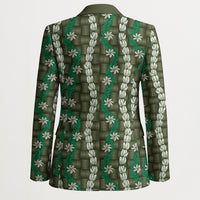 Pikake Maile Tiare Lei Blazer Omaomao Lauhala Pattern