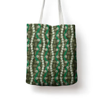 Pikake Maile Tiare Lei Tote Bag Omaomao Lauhala Pattern
