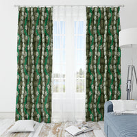 Pikake Maile Tiare Lei Window Curtain Omaomao Lauhala Pattern