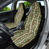 Pikake Maile Tiare Lei Car Seat Cover Natural Lauhala Pattern