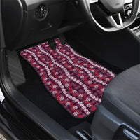 Pikake Maile Tiare Lei Car Mats Akala Lauhala Pattern