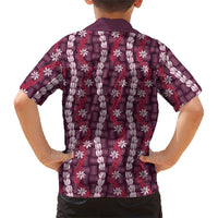Pikake Maile Tiare Lei Family Matching Puletasi and Hawaiian Shirt Akala Lauhala Pattern