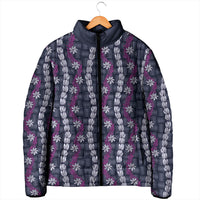 Pikake Maile Tiare Lei Padded Jacket Poni Lauhala Pattern
