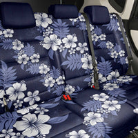 Hawaiian Hibiscus Tribal Floral Blue Back Car Seat Cover Polynesian Tapa Pattern - Polynesian Pride