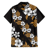 Hawaiian Hibiscus Tribal Floral Brown Family Matching Off Shoulder Maxi Dress and Hawaiian Shirt Polynesian Tapa Pattern - Polynesian Pride