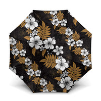 Hawaiian Hibiscus Tribal Floral Brown Umbrella Polynesian Tapa Pattern LT01 One Size Folded 11.42 inch Opened Diameter 37.4 inch Brown - Polynesian Pride
