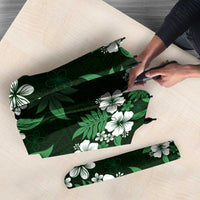 Hawaiian Hibiscus Tribal Floral Green Umbrella Polynesian Tapa Pattern LT01 - Polynesian Pride