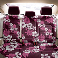 Hawaiian Hibiscus Tribal Floral Pink Back Car Seat Cover Polynesian Tapa Pattern - Polynesian Pride