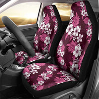 Hawaiian Hibiscus Tribal Floral Pink Car Seat Cover Polynesian Tapa Pattern - Polynesian Pride