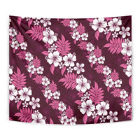 Hawaiian Hibiscus Tribal Floral Pink Tapestry Polynesian Tapa Pattern - Polynesian Pride