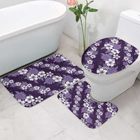 Hawaiian Hibiscus Tribal Floral Purple Bathroom Set Polynesian Tapa Pattern LT01 - Polynesian Pride