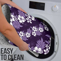 Hawaiian Hibiscus Tribal Floral Purple Bathroom Set Polynesian Tapa Pattern LT01 - Polynesian Pride