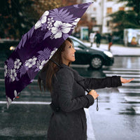 Hawaiian Hibiscus Tribal Floral Purple Umbrella Polynesian Tapa Pattern LT01 - Polynesian Pride