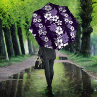 Hawaiian Hibiscus Tribal Floral Purple Umbrella Polynesian Tapa Pattern LT01 - Polynesian Pride